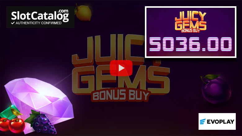 Слот Juicy Gems: крупный выигрыш, январь 2026 года