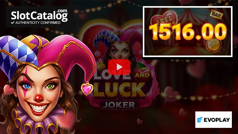 Слот Love and Luck Joker: крупный выигрыш, январь 2026 года