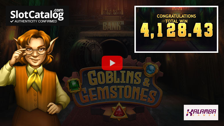 Игровой автомат Goblins and Gemstones Big Win март 2021 г.