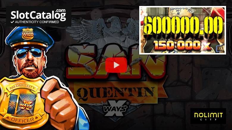 Слот San Quentin Big Win, февраль 2023 г.