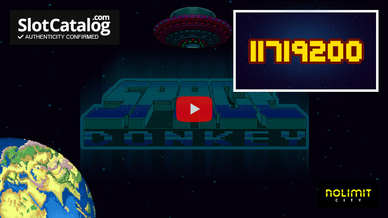 Слот Space Donkey Big Win, январь 2024 г.