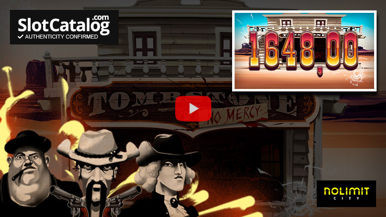 Слот Tombstone No Mercy Big Win, апрель 2024 г.