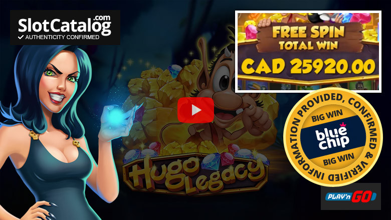 Слот Hugo Legacy Big Win, август 2023 г.