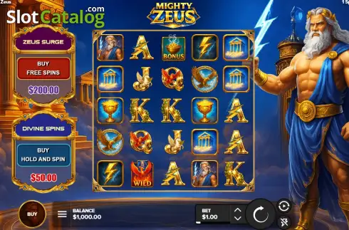 Скрин2. Mighty Zeus (1 Spin Interactive) слот