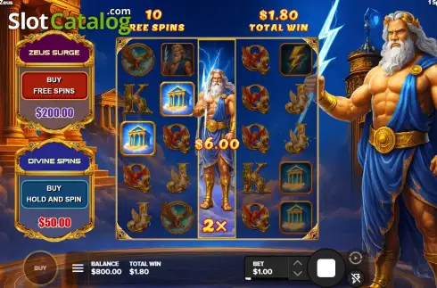 Скрин3. Mighty Zeus (1 Spin Interactive) слот