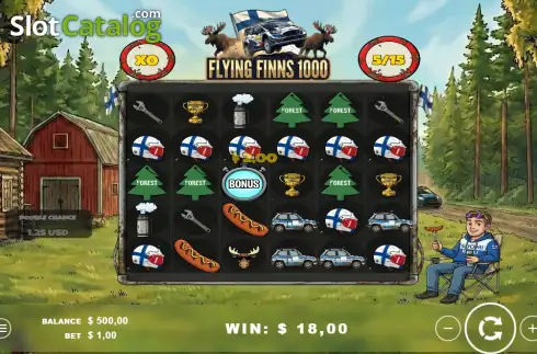 Скрин3. Flying Finns 1000 слот