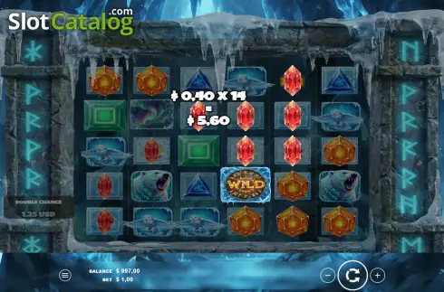 Скрин3. Arctic Runes слот