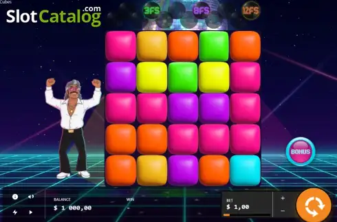 Скрин2. Disco Cubes слот