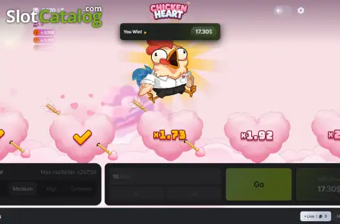 Скрин3. Chicken Heart слот