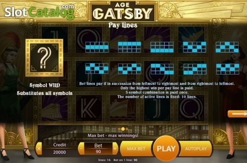 Скрин9. Age Of Gatsby слот