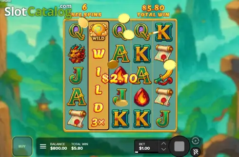 Скрин3. Dragon Fortunes слот