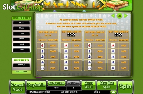 Скрин6. Mahjong 13 слот