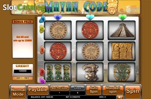 Скрин2. Mayan Code слот
