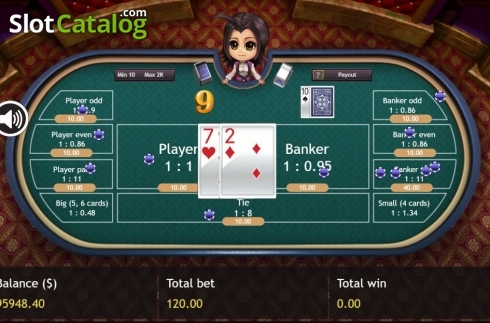 Скрин3. Super Baccarat слот