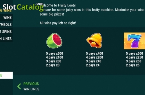 Скрин5. Fruity Looty слот