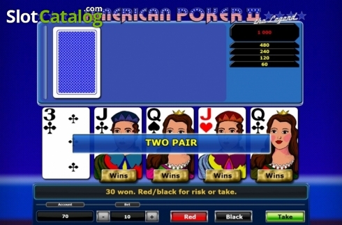 Скрин4. American Poker II (Novomatic) слот