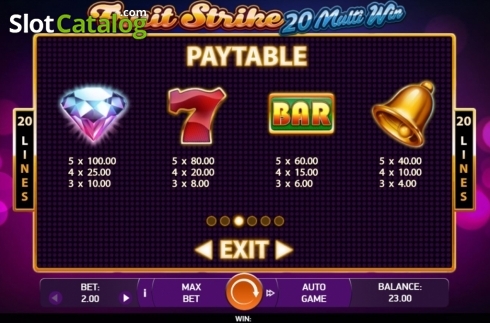 Скрин6. Fruit Strike: 20 Multi Win слот