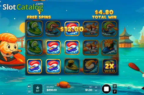 Скрин3. Sushi Jet Dash слот