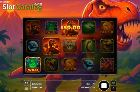 Скрин3. Jurassic Jungle слот