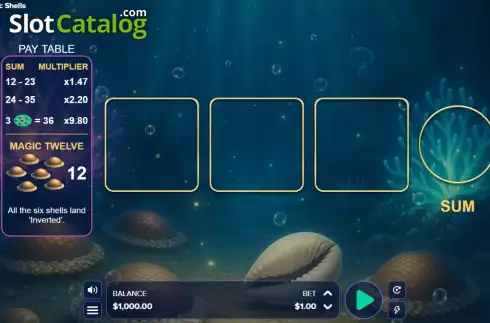 Скрин2. Magic Shells слот