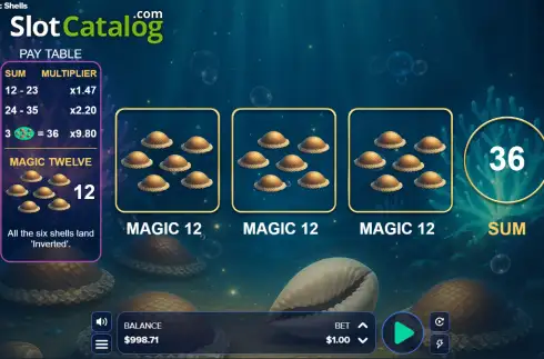 Скрин3. Magic Shells слот