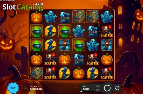 Скрин2. Halloween Trick and Spin слот