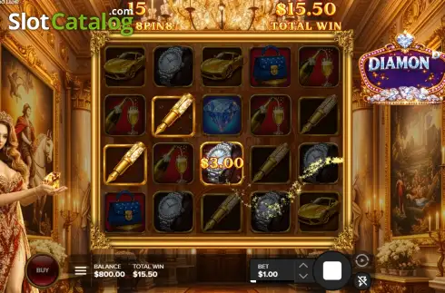 Скрин3. Diamond Luxe (18Gaming) слот