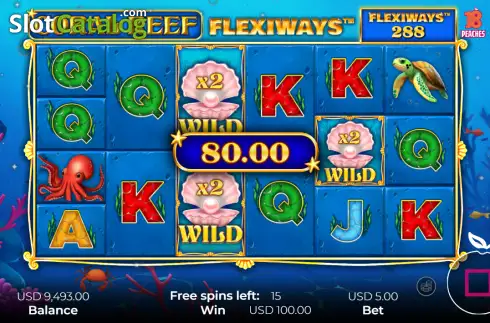 Скрин3. Coral Reef FlexiWays слот