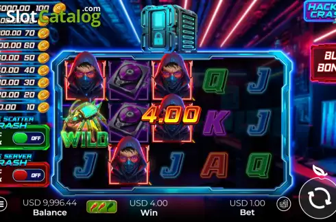 Скрин4. Hacker Crash Jackpot слот