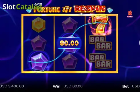 Скрин3. Fortune 777 Respin слот