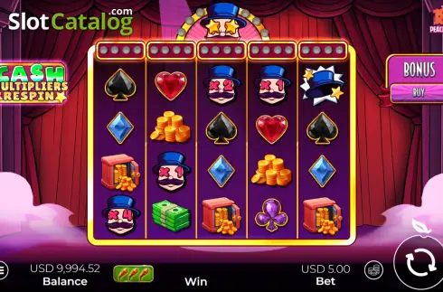 Скрин2. Cash Multipliers Respin слот