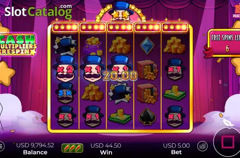 Скрин3. Cash Multipliers Respin слот