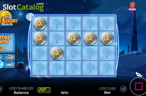 Скрин3. Dubai Luxury Hold & Win слот