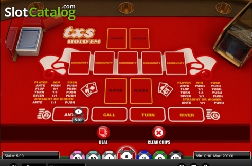 Скрин3. Texas Hold'em (1X2gaming) слот