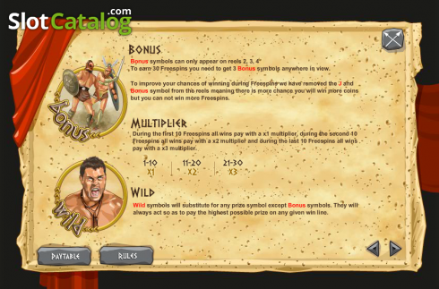 Скрин4. Gladiator of Rome слот