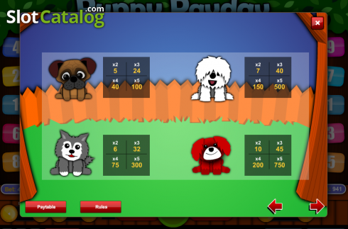 Скрин3. Puppy Payday слот