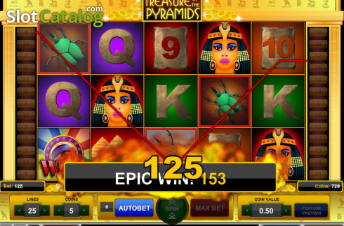 Скрин6. Treasure of the Pyramids слот