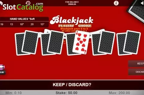 Скрин4. Blackjack Players Choise (1X2gaming) слот
