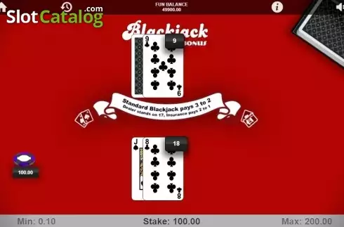 Скрин3. Blackjack Bonus слот