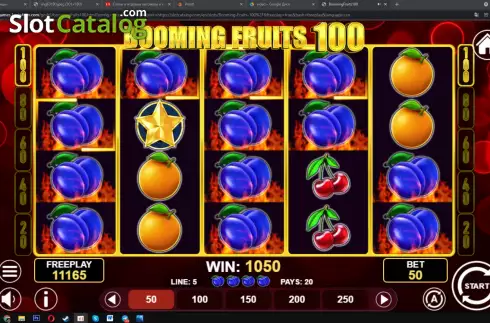 Скрин6. Booming Fruits 100 слот