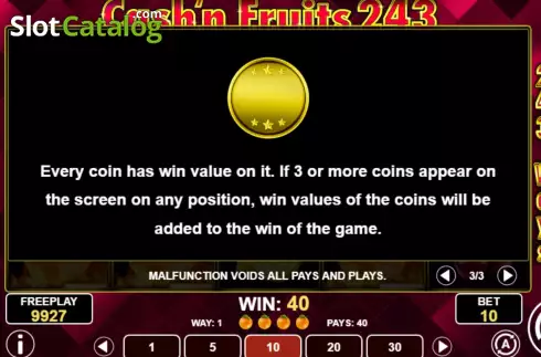 Скрин9. Cash & Fruits 243 слот