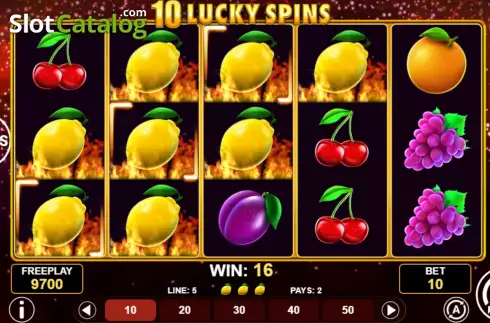 Скрин3. 10 Lucky Spins слот