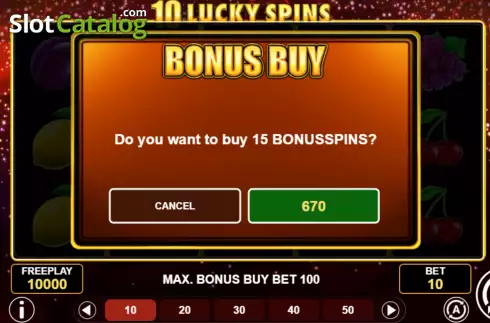 Скрин6. 10 Lucky Spins слот
