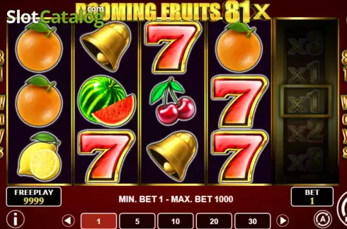 Скрин2. Booming Fruits 81x слот