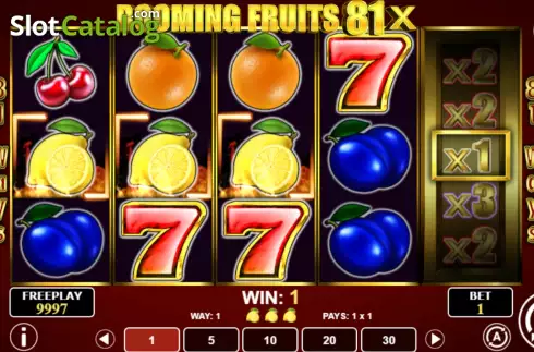 Скрин3. Booming Fruits 81x слот