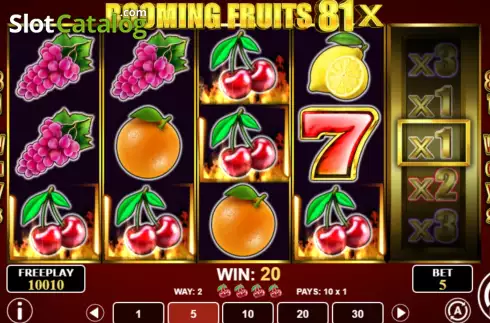Скрин5. Booming Fruits 81x слот