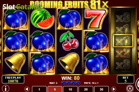 Скрин6. Booming Fruits 81x слот