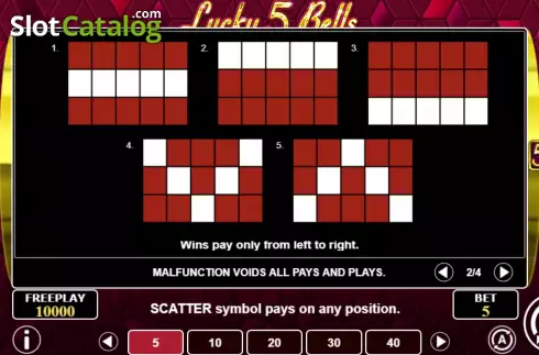 Скрин7. Lucky 5 Bells слот