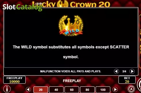 Скрин8. Lucky Crown 20 слот