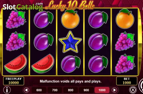 Скрин2. Lucky 10 Bells слот